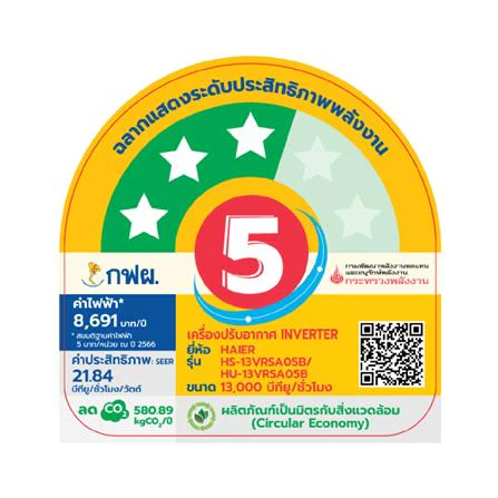 เครื่องปรับอากาศ HSU-13VRSA05B 12,300 BTU รูปที่ 5