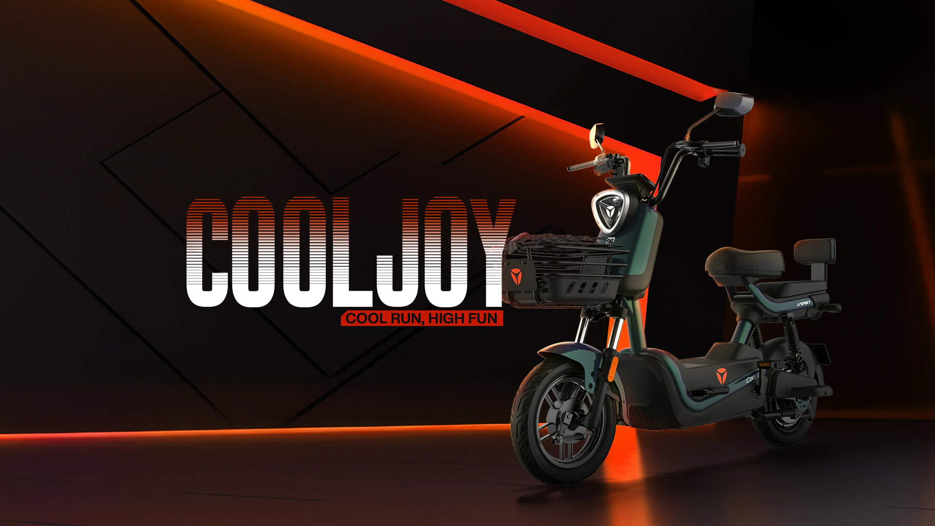 จักรยานไฟฟ้า COOLJOY G058-0E11A4G-TA501 สีดำ(BLACK)