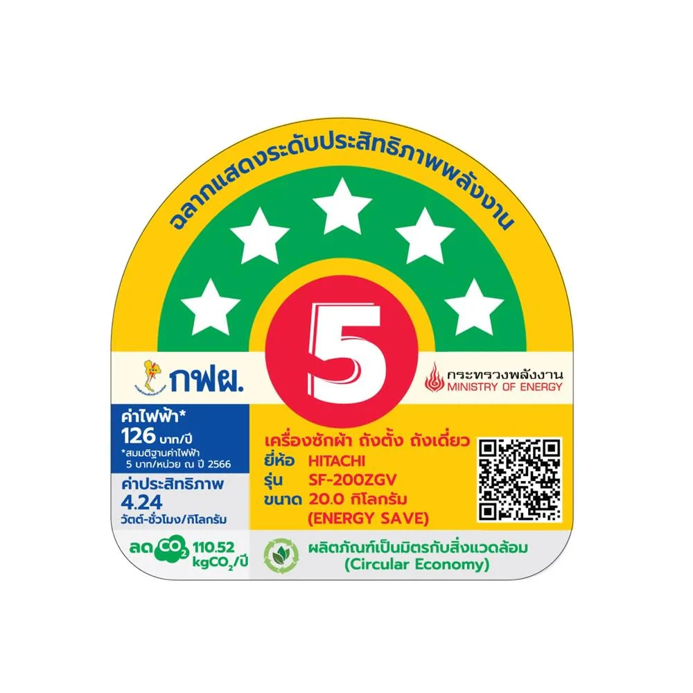 เครื่องซักผ้า SF-200ZGV SS 20 รูปที่ 6