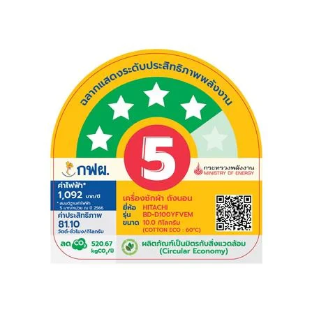 เครื่องซักผ้า BD-D100YFVEM 10 รูปที่ 4