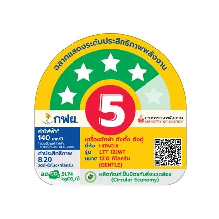 เครื่องซักผ้า LTT 12JWT MRG 12 รูปที่ 6