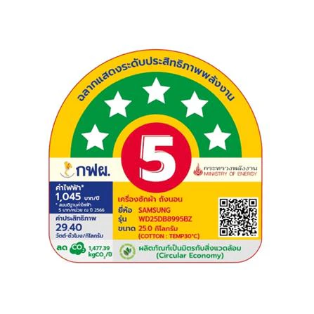เครื่องซักผ้า WD25DB8995BZST 25/15 KG รูปที่ 4