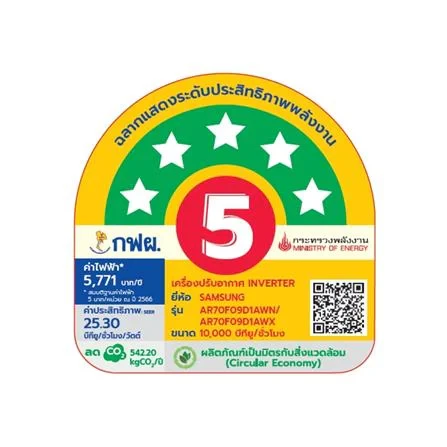 เครื่องปรับอากาศ AR70F09D1AWNST 10000 BTU รูปที่ 6