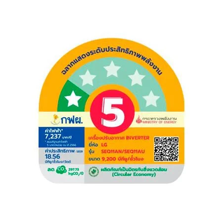 เครื่องปรับอากาศ SEQ11AN.S01 9000 BTU รูปที่ 8