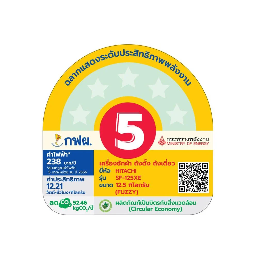เครื่องซักผ้า SF-125XE COG 12.5 รูปที่ 4