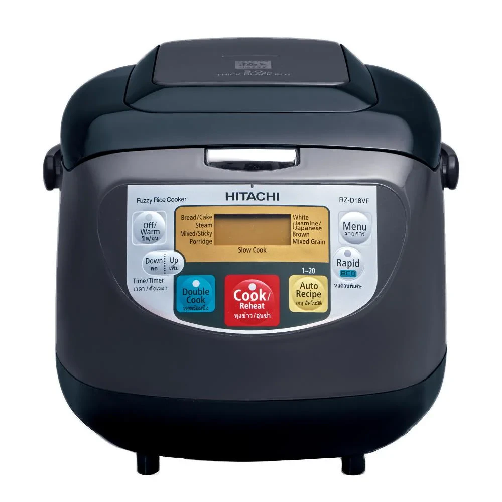 หม้อหุงข้าว DIGITAL HITACHI RZ-D18VF 1.80ลิตร สีดำ รูปที่ 1