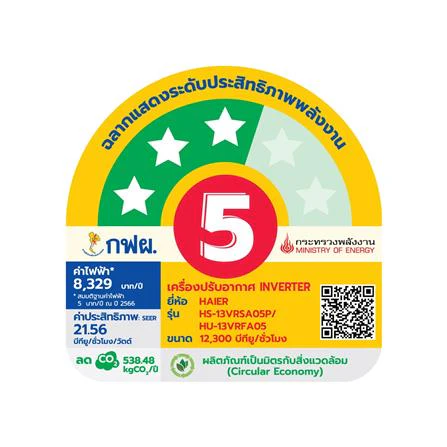 เครื่องปรับอากาศ HSU-13VRSA05P 12,300 BTU รูปที่ 5