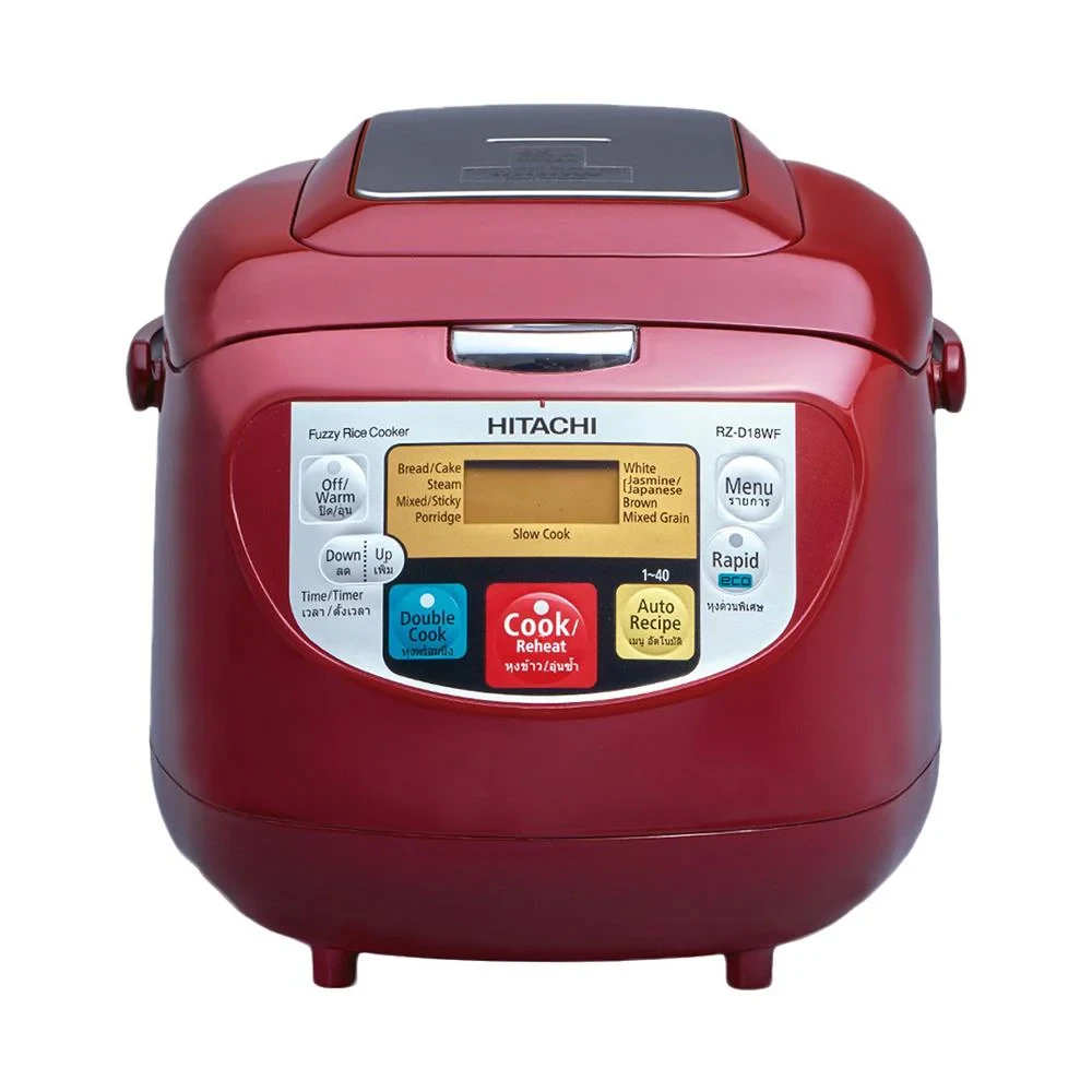 หม้อหุงข้าว DIGITAL HITACHI RZ-D18WF 1.80ลิตร สีแดง