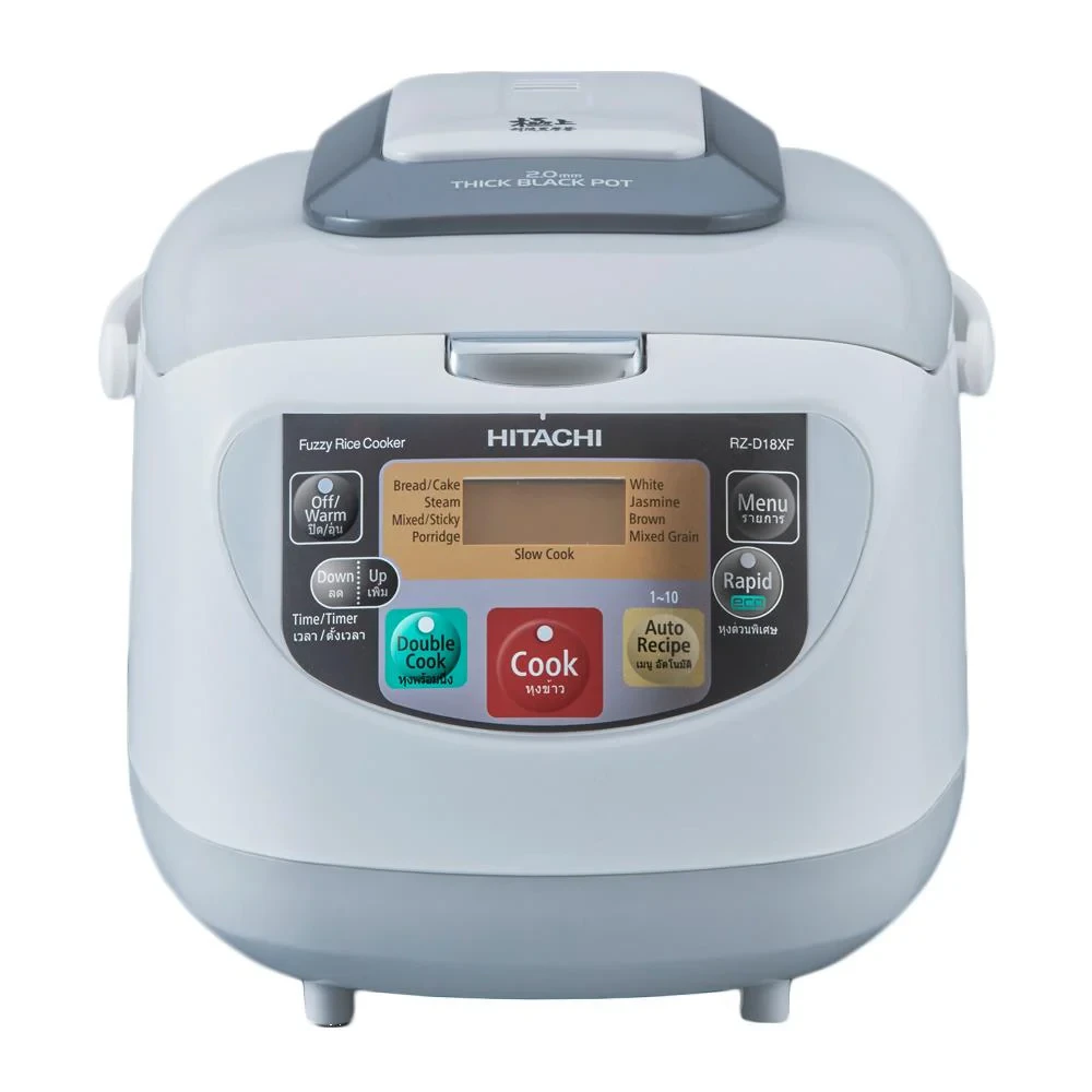 หม้อหุงข้าว DIGITAL HITACHI RZ-D18XF 1.80ลิตร สีเทาขาว รูปที่ 1